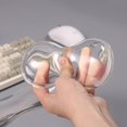 thumbnail image 4 of CHAO Reposamuñecas de gel transparente para teclado y mouse, juego de reposamuñecas de silicona blanca para teclado (blanco), 4 of 5