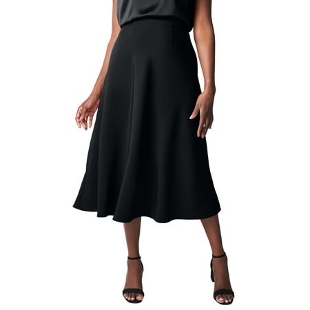 Jessica London Women's Plus Size Bi-Stretch Swing Skirt
