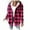 Pinky, variant on Women Button-up Plaid Shirt Jackets, Women’s Christmas Flannel Jackets, Ladies Winter Warm Soft Fleece Drawstring Long Sleeve Hooded Sweatshirt with Pockets