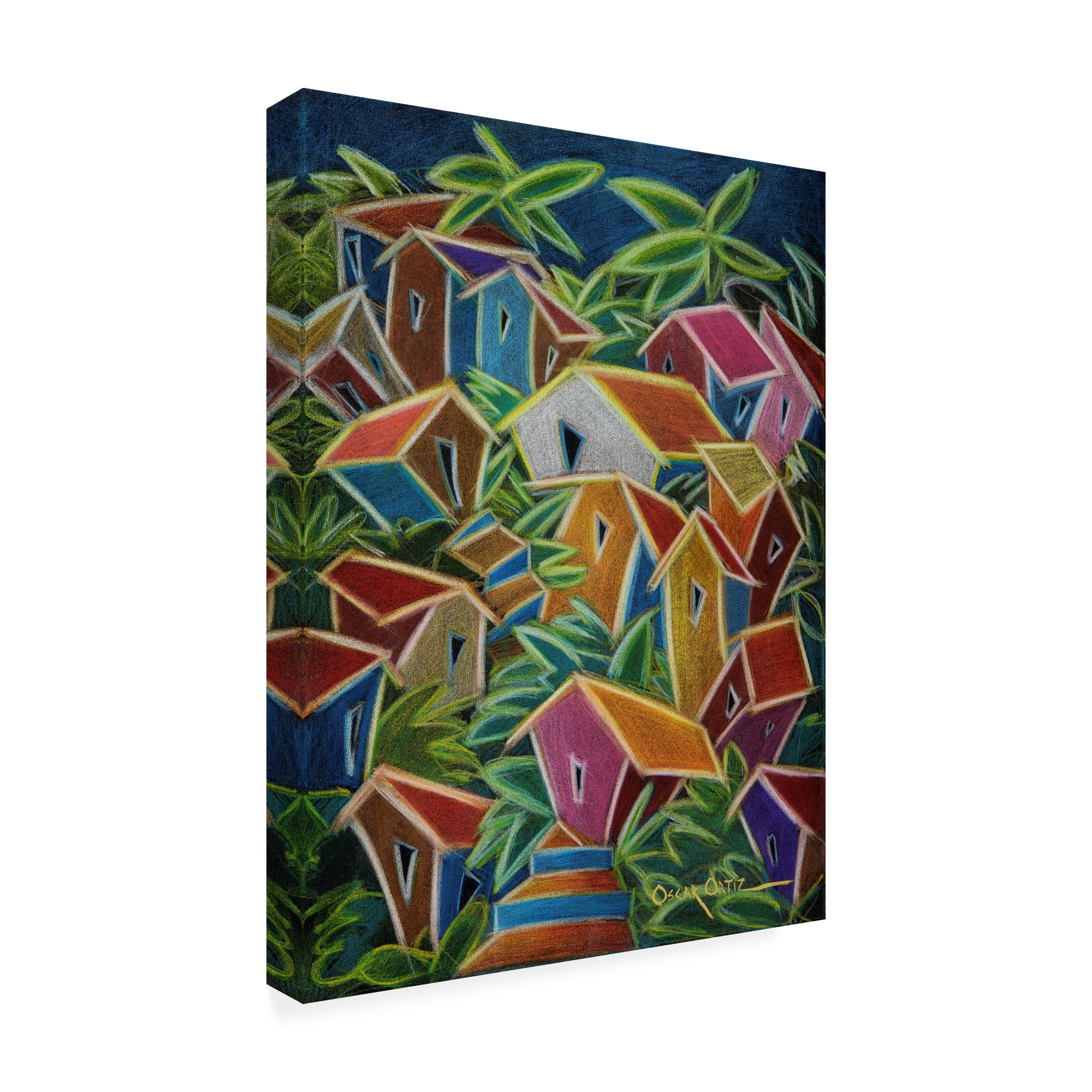 Trademark Fine Art 'Barrio Lindo' Canvas Art by Oscar Ortiz