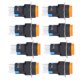 thumbnail image 4 of 25Pcs Momentary Push Button Switch Self Locking 8 Pin Round with Light 24V BEMLA1622DSY 16mm(Yellow ), 4 of 5