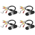 thumbnail image 2 of Cable de extensión BNC Vídeo Power para cámara de seguridad 4 piezas Jadeshay Negro, 2 of 8