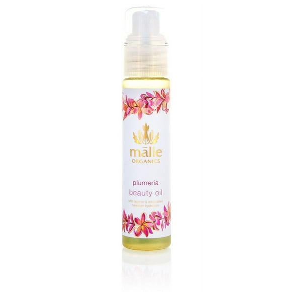 Malie Organics' Plumeria Huile de Beauté Botanique Thérapeutique Naturelle et Biologique, Hydratation et Nutrition pour Tout type de Peau