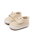 thumbnail image 2 of enyan Inf'ant Gir'l Shoes B'aby Boy Girl Non-Skid Indoor Infant Walking Shoes Breathable Warm Elastic Sock Shoes with Sole Protect Toes Outdoor Sneakers Khaki,Size 5, 2 of 7
