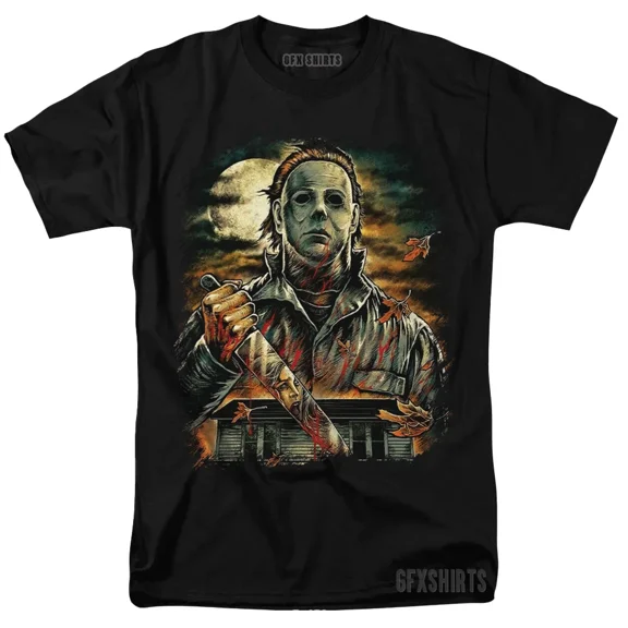 ZENUA Mi.Ch.Ael My.Ers Holloween 90S Horror Movie Vtg Graphic Design T-Shirt Hot Trending Shirt/Sweatshirt/Hoodie