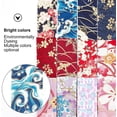 thumbnail image 4 of 1 Set 12 Colors 12 Yards Floral Cotton Ribbon Japanese Kimono Style Single Printed 1-1/2 inch Width Trimming Fabric for DIY Handmade Sewing Crafts Hair Bow Headwear Gift Wrapping Accessories, 4 of 7