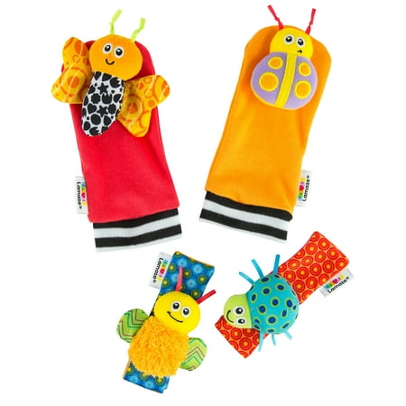 UPC: 0796714276342 | Lamaze Garden Bugs Foot Finder & Wrist Rattle Set Of Four