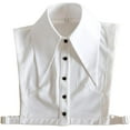 thumbnail image 2 of Lady's Detachable False Collar Half Shirt Blouse Pointed Triangle Lapel Fake Collar Dickey Collar, 2 of 8