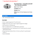 thumbnail image 2 of Rear Brake Rotor - Compatible with 2007 - 2013 Chevy Avalanche 2008 2009 2010 2011 2012, 2 of 2