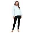 thumbnail image 5 of Casual Nights Button Front Polyester, Sleep Bed Jacket Top (Women's) L, 5 of 5