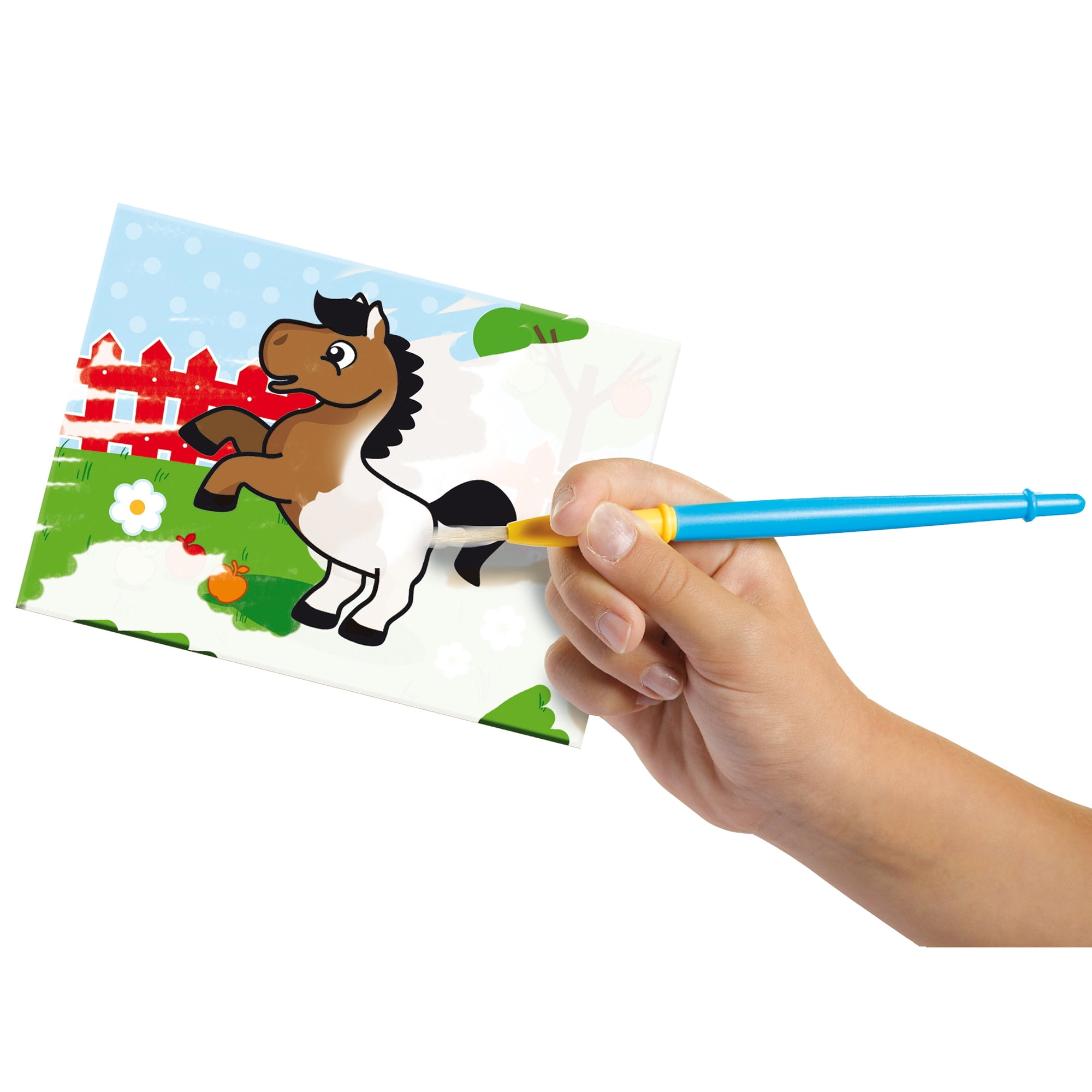 SES Creative: My First Coloring With Water - No Mess Art Painting Set, 4 Reusable Animal Scene Boards, Creative Craft Activity, Baby-Toddler-Kids 1+