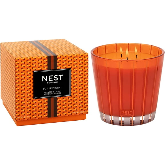 GUANGNA 3-Wick Candle- Pumpkin Chai , 21.1 oz - NEST03PC002