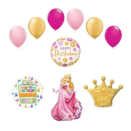 Sleeping Beauty Crown Princess Balloon Birthday Party Supplies and Decorations