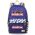 thumbnail image 2 of Roblox-mochila con estampado de dibujos animados circundantes para niños, mochila Floral para Campus, mochila escolar con cremallera de gran capacidad, 4, 2 of 3