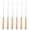 B, variant on Fruit Fork 6 Pcs Stainless Steel Fondue Forks Set with Pp Handle for Chocolate Fountain Cheese Fruit Bbq and Hot Pot A