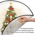 thumbnail image 3 of Coolnut Christmas Tree Nutcracker Christmas Tree Mats Waterproof Tree Skirt, Gift Bell Xmas Tree Stand Tray Mat Floor Protector Pad for Holiday Party Decoration, 28.3", 3 of 6