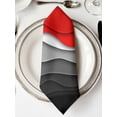 thumbnail image 2 of Red Black Ombre Cloth Napkins Washable Set of 4, Modern Geometric Abstract Aesthetics Cream Reusable Dinner Table Napkins Cloth Bulk for Weddings Kitchen Restaurants Hotel Events Party 20 x 20 Inch, 2 of 9