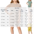 thumbnail image 3 of JOANKDMI 2 Piece Set Girls Casual Shorts Set Ribbed Knit Crewneck Short Sleeve Tee and Elastic Waist Shorts Soft Breathable Comfy Summer Outfits Playwear Loungewear, 8Y-9Y, 3 of 8