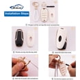 thumbnail image 4 of Key Fob Cover Compatible with Fit for Hyundai 2020 2021 2022 Sonata Santa Fe Tucson Bling Key Case Protection Shell with Keychain Case Holder Protector,1,white, 4 of 6