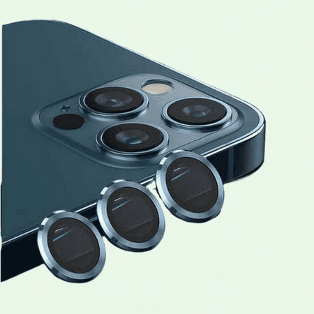 Metal Ring Protector Glass for iPhone 11 12 13 Pro Max Camera Lens - Blue