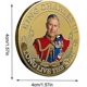 thumbnail image 4 of King Charles' Coronation Coin, King Charles III Commemorative Coin, British King's 3D Relief Color Print, Collectible Coin, 4 of 4