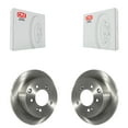thumbnail image 1 of CMX Rear Disc Brake Rotors Pair for Car Kia Soul Forte Koup Forte5 K8-100897, 1 of 8