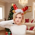 thumbnail image 4 of Tocado navideño, accesorios para el cabello, tocado de astas, Navidad, linda bola de pelo, niña, corazón, vestido festivo, accesorios para el cabello, 4 of 5