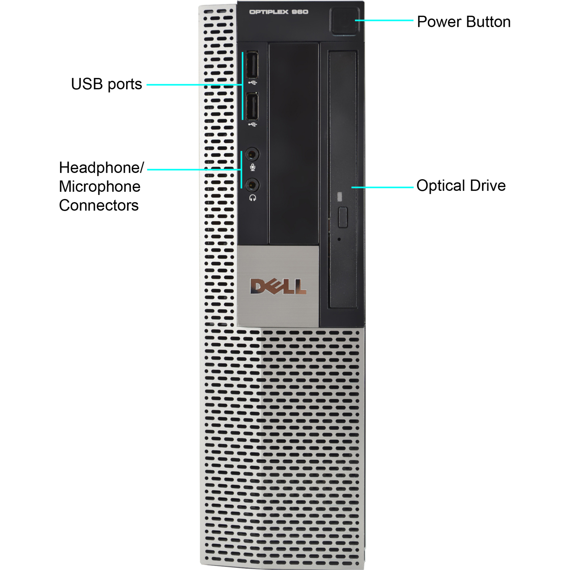 Restored Dell Optiplex 960-D WA1-0373 Desktop PC with Intel Core 2 Duo Processor, 4GB Memory, 250GB Hard Drive and Windows 10 Pro (Monitor Not Included) (Refurbished) - image 2 of 3