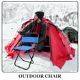 thumbnail image 2 of Chaise de Pêche Pliante Camping Chaise Pliante Pêche Chaise de Camping Chaise Extérieure Pliable, 2 of 4