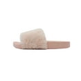 thumbnail image 2 of Womens Faux Fur Slides Slip on Fuzzy Sandal Slipper Shoes, 2 of 2