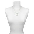 thumbnail image 3 of Delight Jewelry Silvertone Large Initial - E - Miracles Ring Charm Necklace, 18", 3 of 4