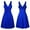 Blue, variant on Outfmvch Black Dresses for Women Plus Size Summer Dresses Plus Size V-neck Retro Sling Pleated Slim Flare Skirt Dresse Black Dress Black XXL
