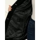 thumbnail image 5 of Abrigo de invierno para mujer Cuello de piel sintética Abrigo largo cálido Negro M, 5 of 6