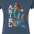 thumbnail image 3 of Disney - Ariel in Water - Juniors Fitted Graphic T-Shirt, 3 of 5
