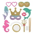 thumbnail image 2 of CIMAXIC Party 1 Set Mermaid Photo Booth Props Handheld Portable Mermaid Party Selfie Props Bridal Shower Photo Booth Props Kit,6.5"X6.3"X0.04", 2 of 5