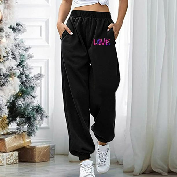 COOTRY Plus Size Sweatpants for Women Elastic Waist Drawstring Joggers  Workout Lounge Pants With Pockets, A Dark Gray, X-Large : :  Clothing, Shoes & Accessories