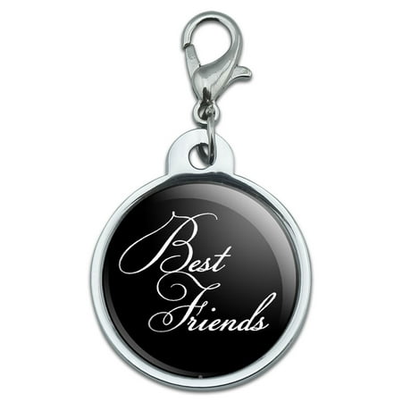 Best Friends on Black Small Metal ID Pet Dog Tag (Best Small Exotic Pets)