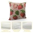 thumbnail image 4 of GOSMITH Watercolor Strawberry Throw Pillow Covers, Farmhouse Decorative Fruit Cushion Case Pillowcase for Couch Sofa, 4 of 5