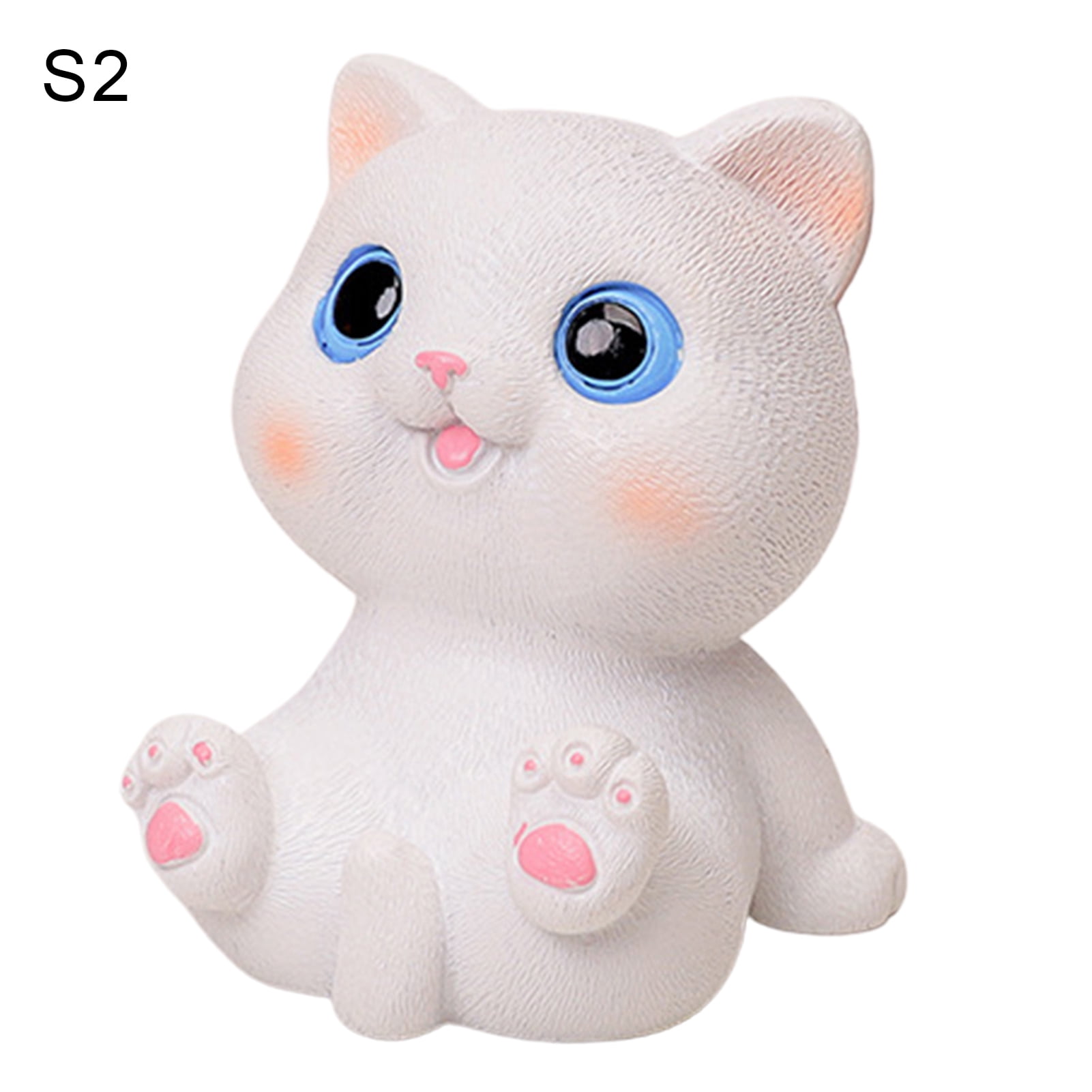 ONWRACE Cartoon Cat Design Display Mold Resin Figurine Miniature 