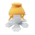 thumbnail image 3 of Cuenco de leche para mascotas, estación de lactancia, animales pequeños, altura ajustable, boquillas múltiples, cuenco de alimentación de leche para m Base Plegable Amarilla, 3 of 10