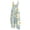AAB27-Cyan, variant on Women Linen Overalls Summer Casual Floral Printed Loose Fit Jumpsuits Boho Dressy Wide Leg Rompers Pants With Pockets Orange 3XL