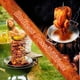 thumbnail image 4 of Brocheta para Parrilla, Brocheta Vertical de Acero Inoxidable, Soporte Vertical Brasileño para Asador con 3 Púas Extraíbles (8/10/12 Pulgadas),A, 4 of 5