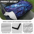 thumbnail image 6 of Renewold Golf Cart Seat Cover with Front Pockets Portable Golf Cart Accessories Easy to Install Keeps Seat Comfort and Cool Universal Fit, 52 x 32 Inch, Dolphin Galaxy, 6 of 7
