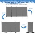 thumbnail image 6 of IVV 4 Panel Privacy Screen Room Dividers 6FT Portable Office Wall Divider for Rooms Separator 137"x18"x71", Grey, 6 of 8
