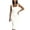 White, variant on Women's Square Neck Halter Bodycon Long Dress Sleeveless Dresses Ruched Tank Midi Dress