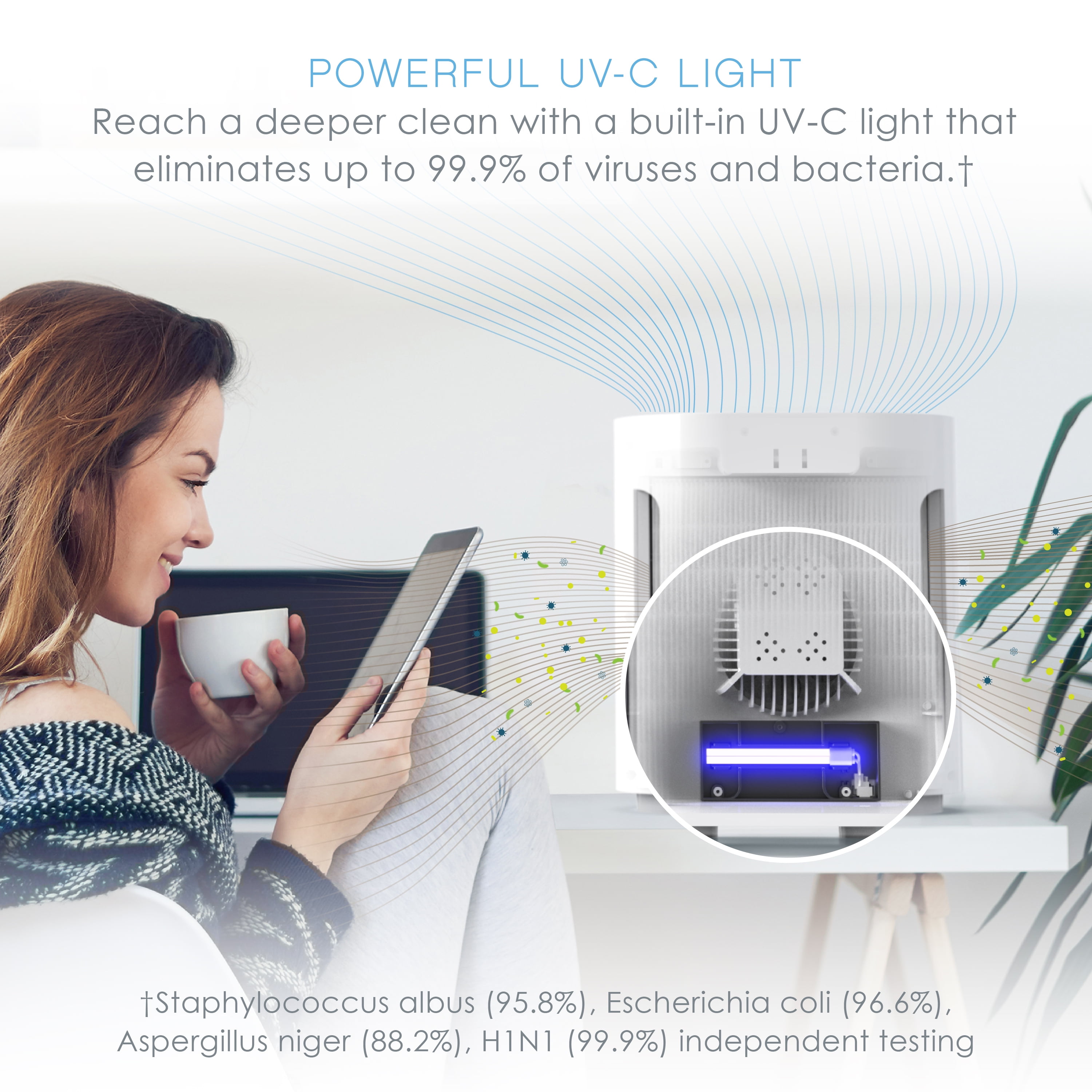 Pure Enrichment PureZone Medium Large Room Air Purifier UV C