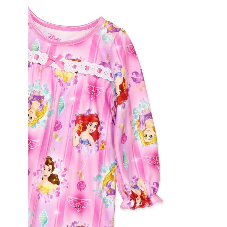 Disney Princess Girls Long Sleeve Granny Gown Nightgown