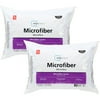 Mainstays Plush Microfiber Bed Pillows, 2 Pack, King
