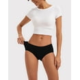 thumbnail image 3 of INNERSY Underwear for Women Cotton Hipster Breathable Panties 4 Pack (2XL,Black), 3 of 8