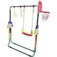 thumbnail image 2 of Kids Jungle Foldable Deluxe Child 4-in-1 Multi Colour Climb & Playground Gymnastics Playset, 2 of 8